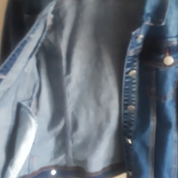 Blue Topic denim jean jacket - Picture 8 of 8